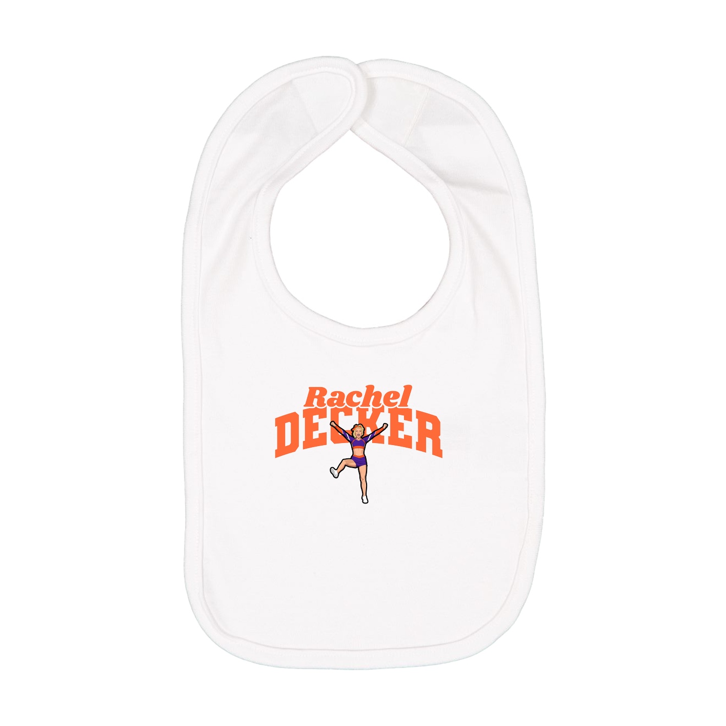 Infant Bib — Signature Arch in White