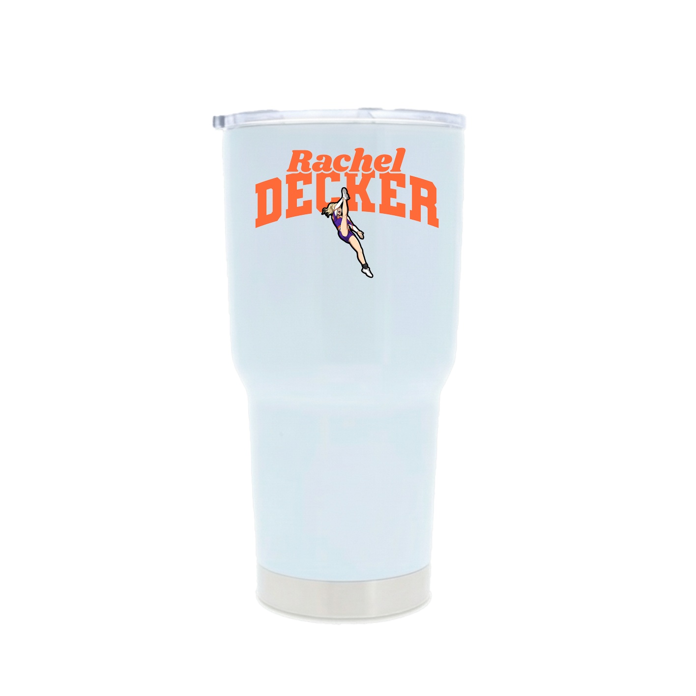 30oz Stainless Steel Tumbler — Signature Arch in White