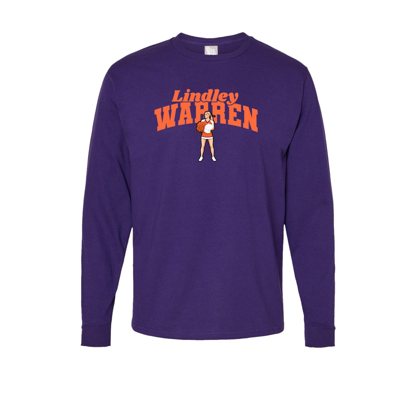 Long Sleeve Tee — Signature Arch in Purple