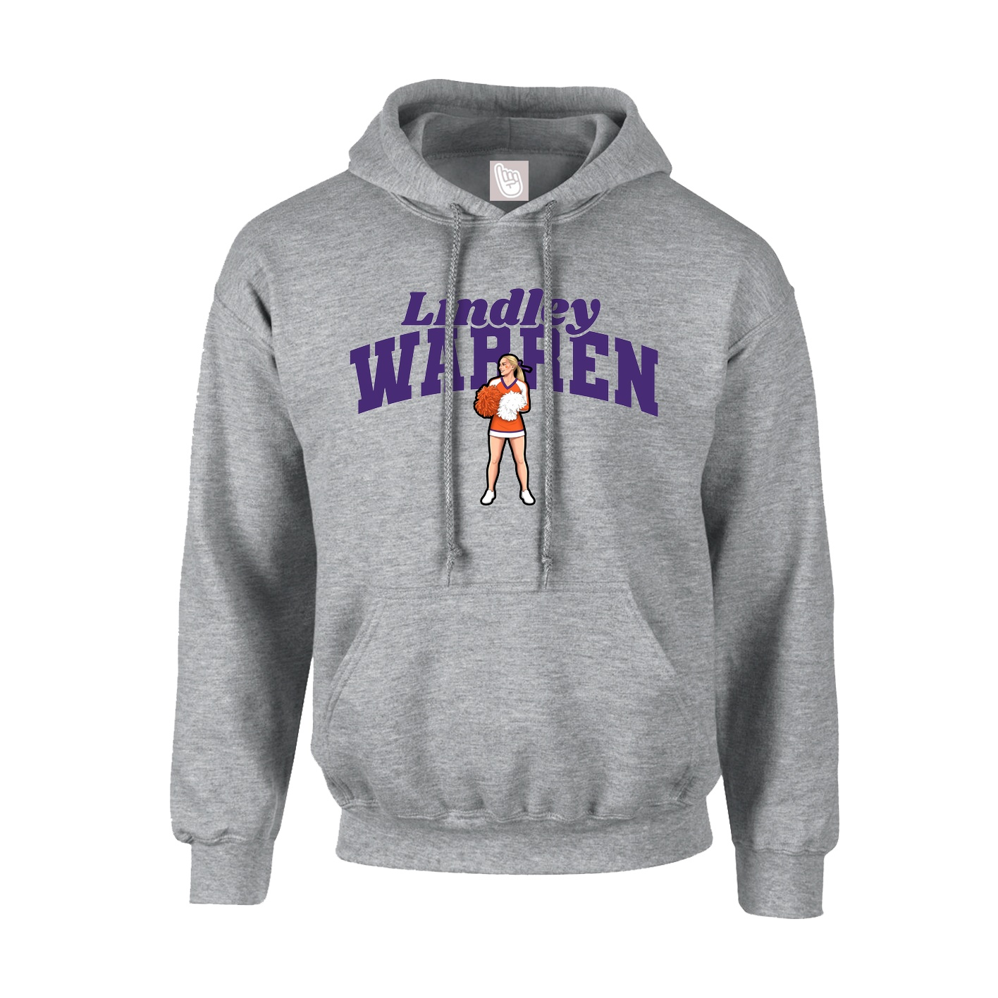 Youth Hoodie — Signature Arch in Grey