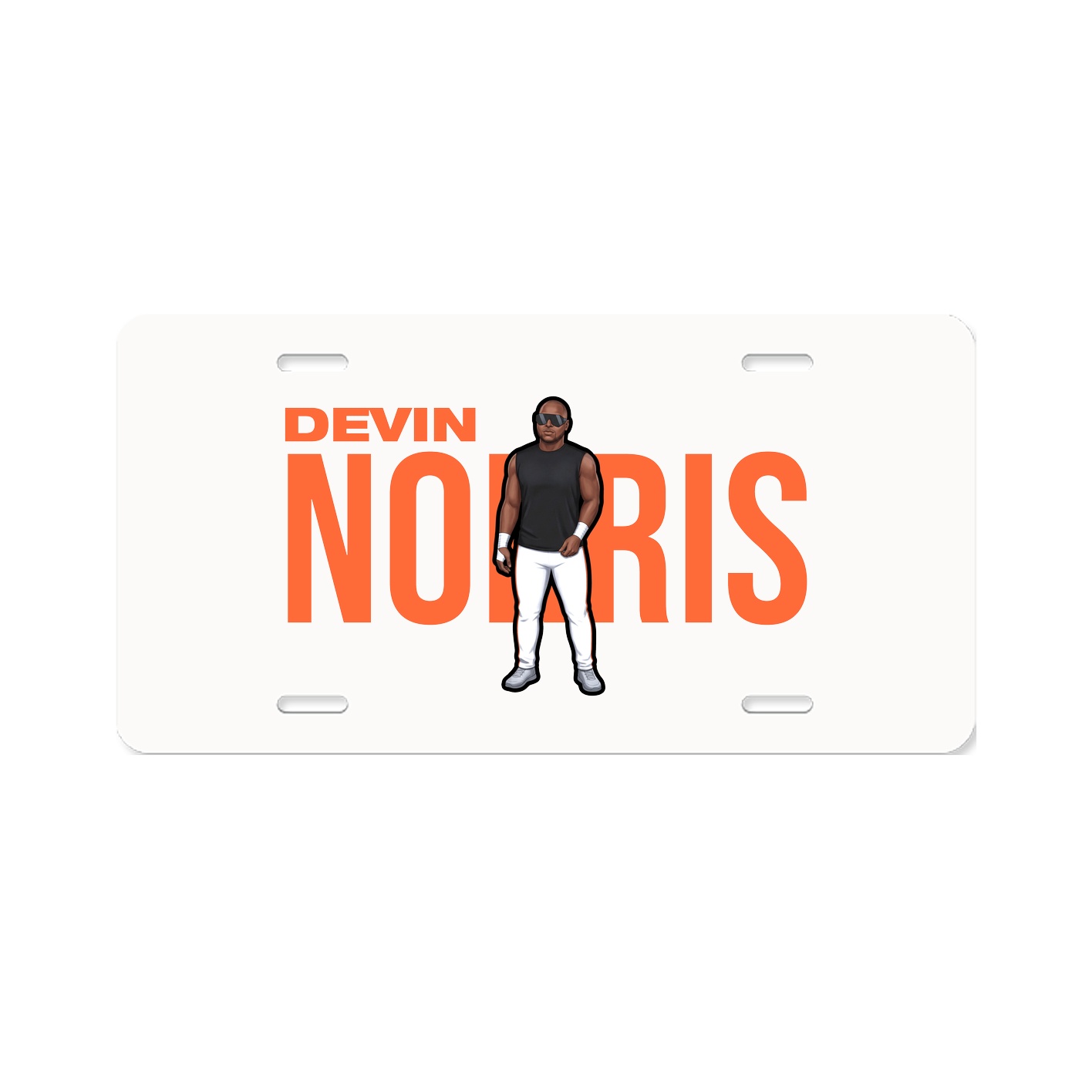 License Plate — Player Name in Classic