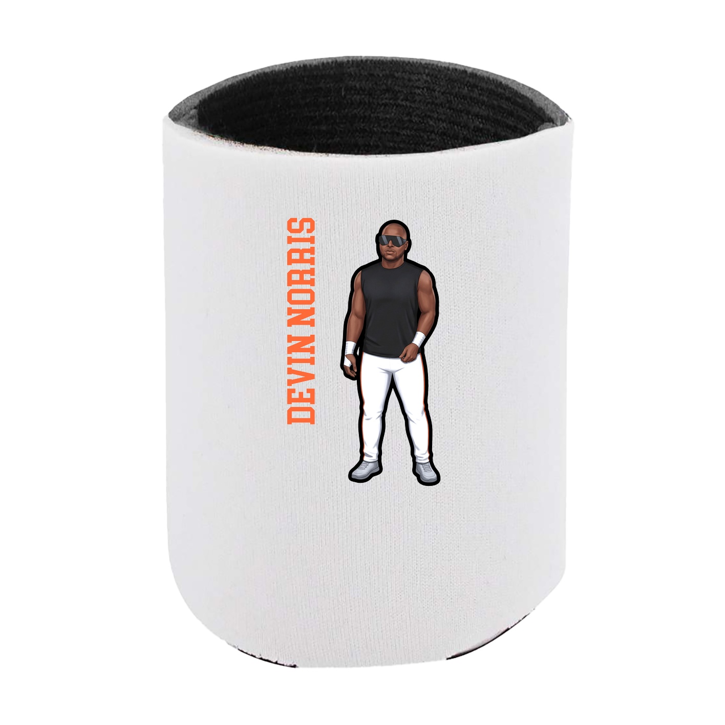Can Holder — Name Vertical in White