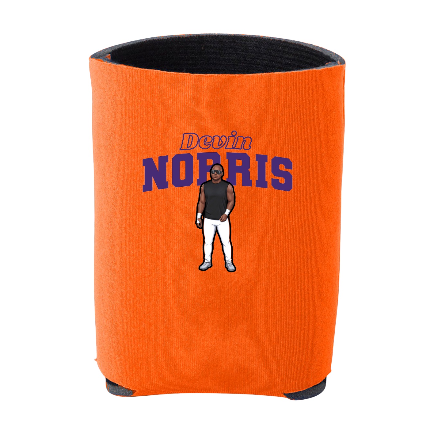 Can Holder — Name Arch in Orange