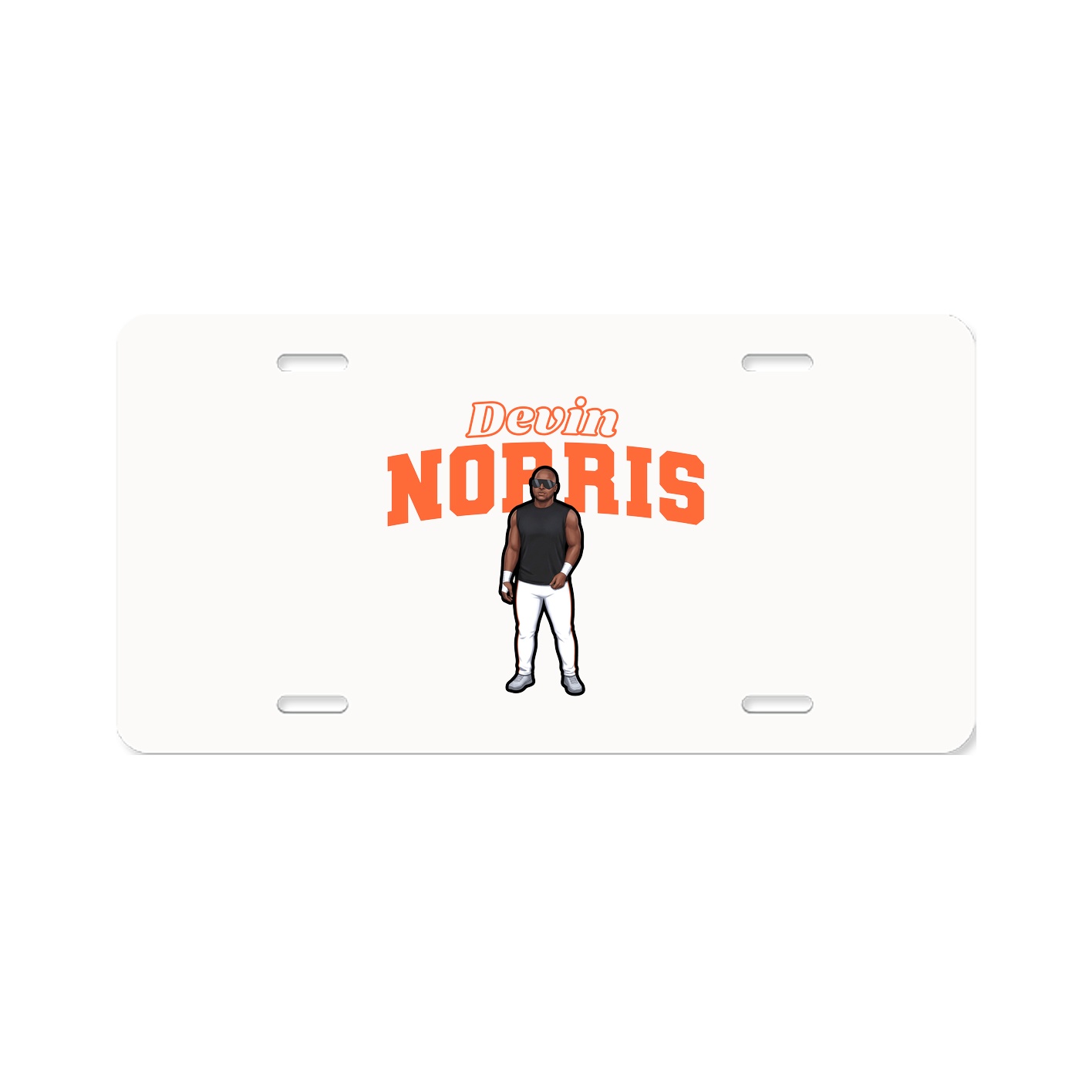 License Plate — Name Arch in Classic