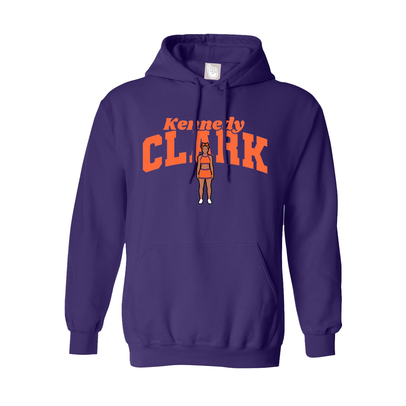 Hoodie — Signature Arch in Purple