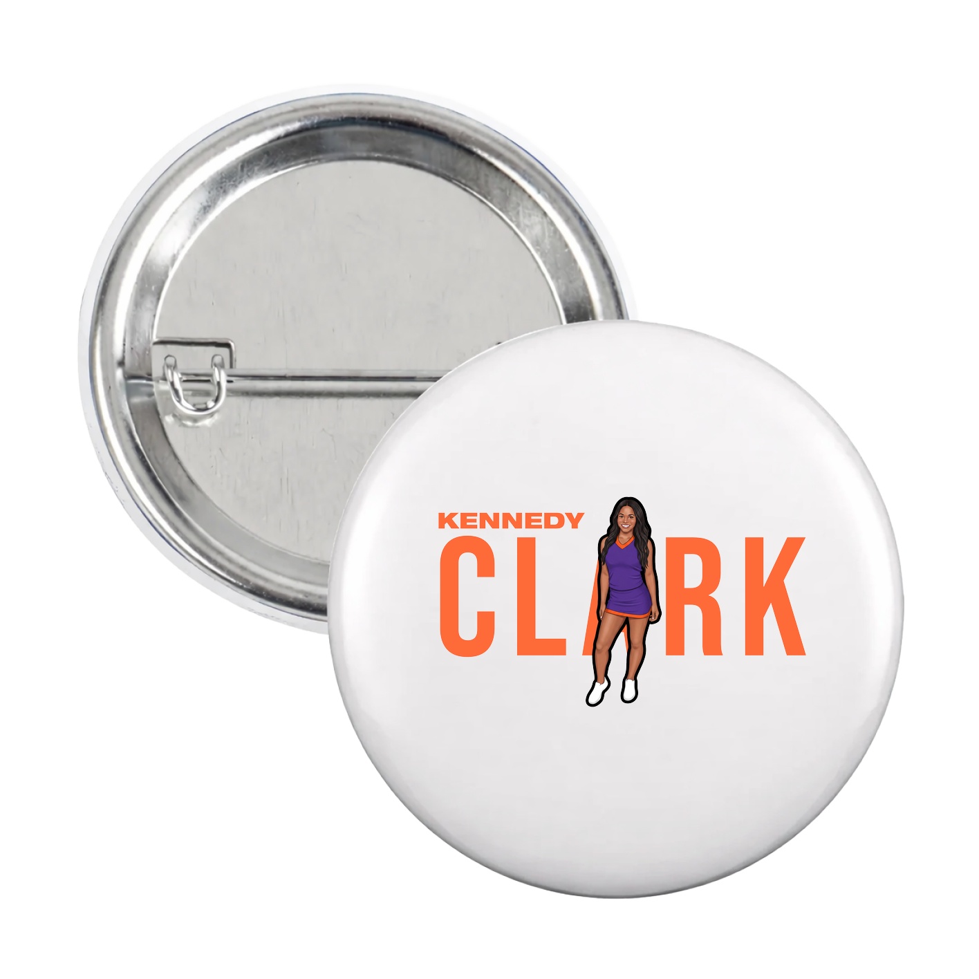 Game Day Button — Player Name in White