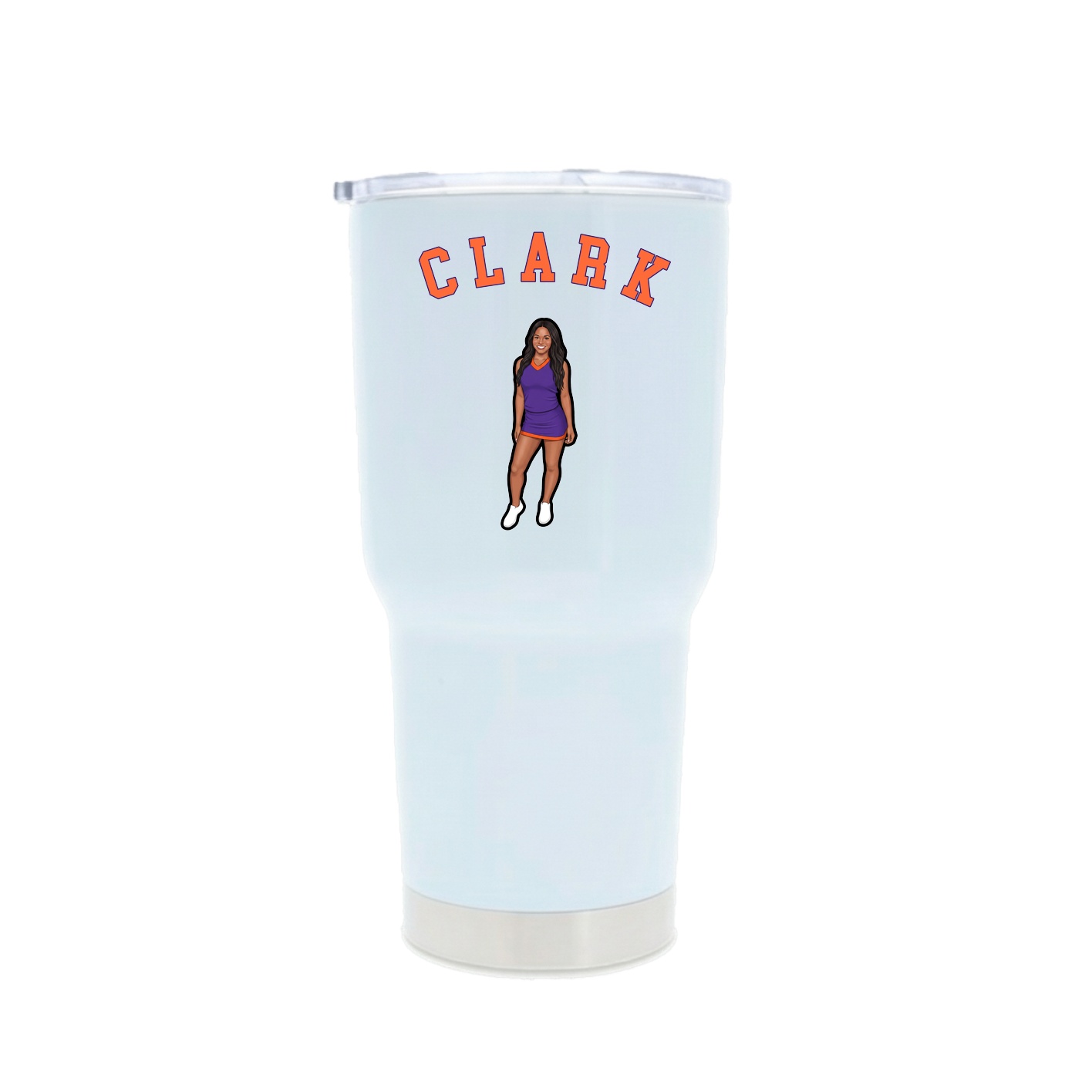 30oz Stainless Steel Tumbler — Shirsey Arch in White