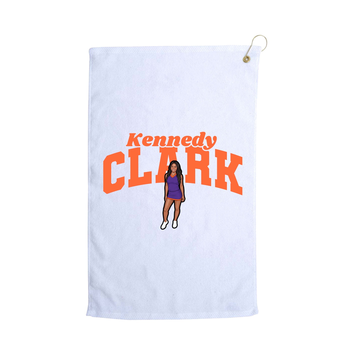 Golf Towel — Signature Arch in White