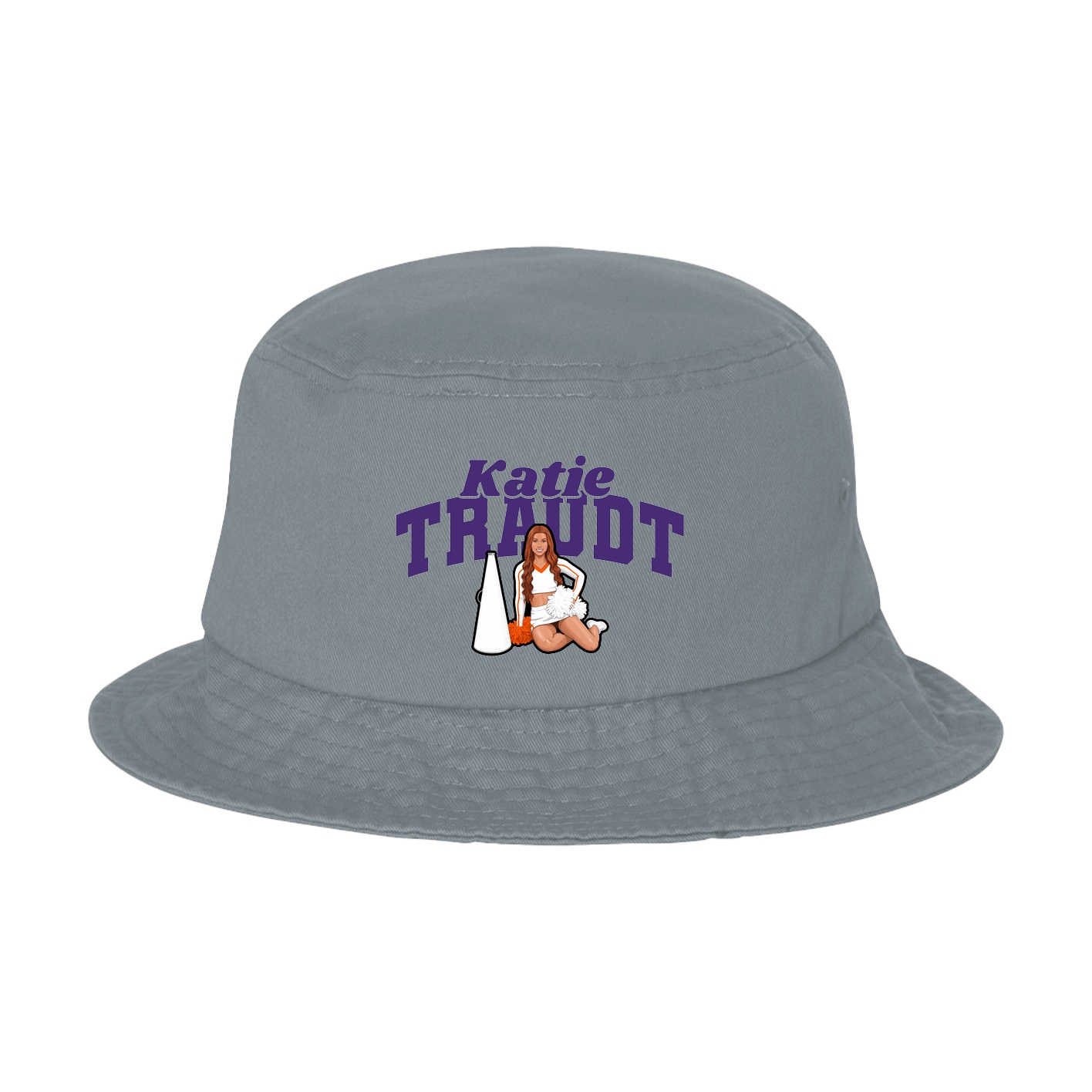Bucket Cap — Signature Arch in Grey