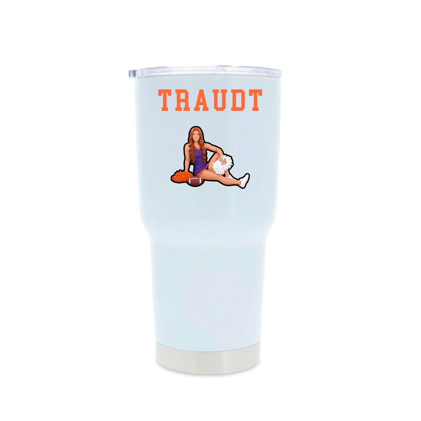 30oz Stainless Steel Tumbler — Shirsey in White
