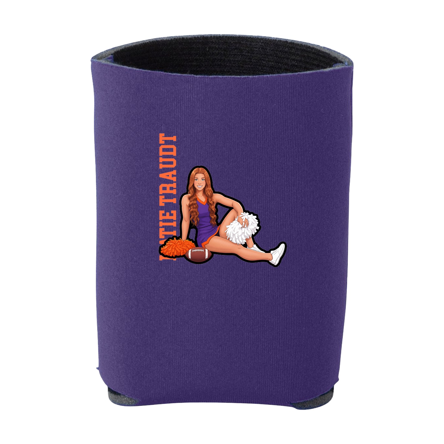 Can Holder — Name Vertical in Purple