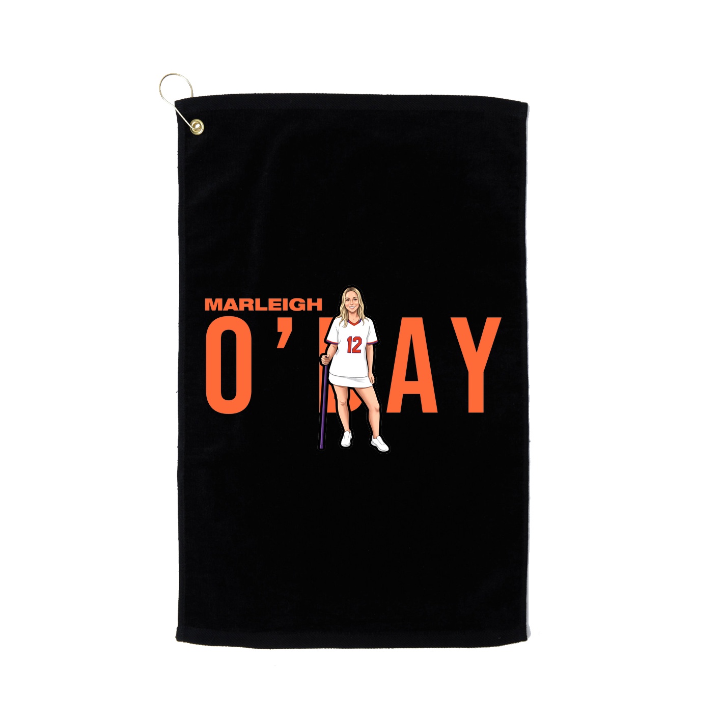 Golf Towel — Player Name in Black