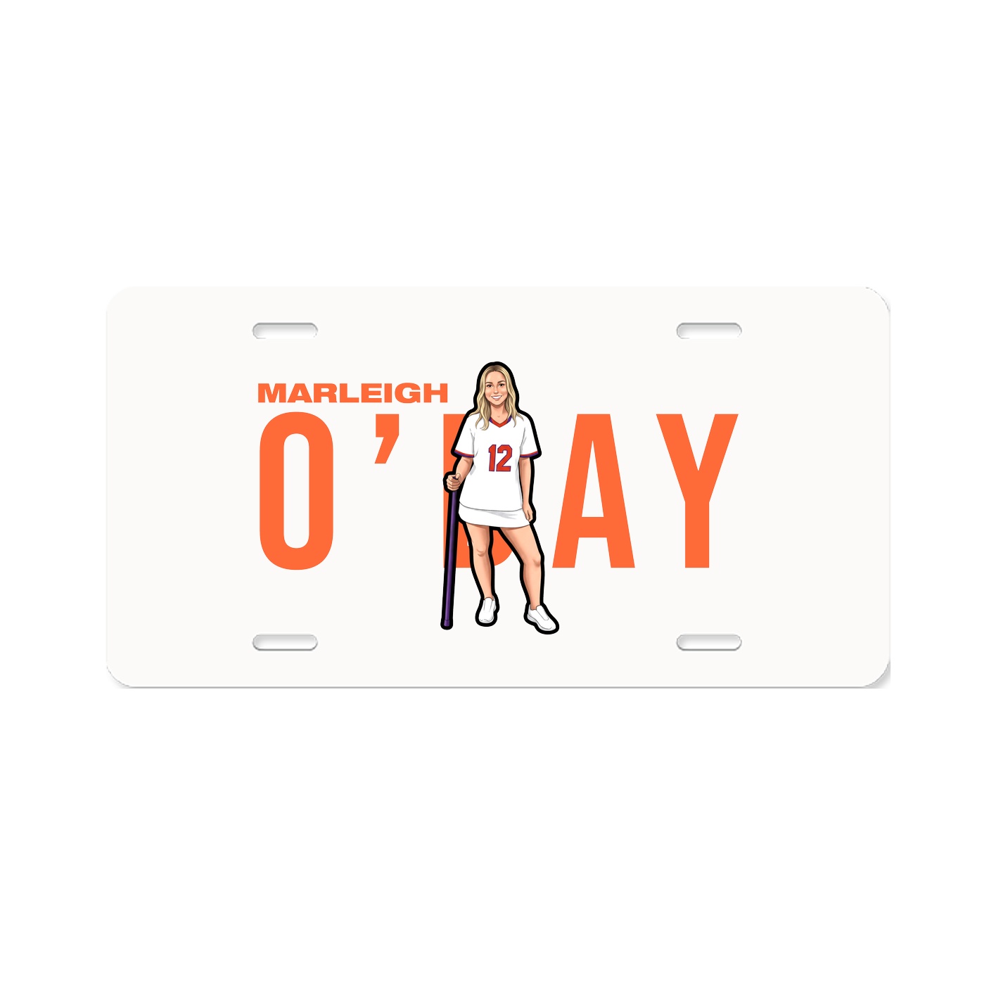License Plate — Player Name in Classic