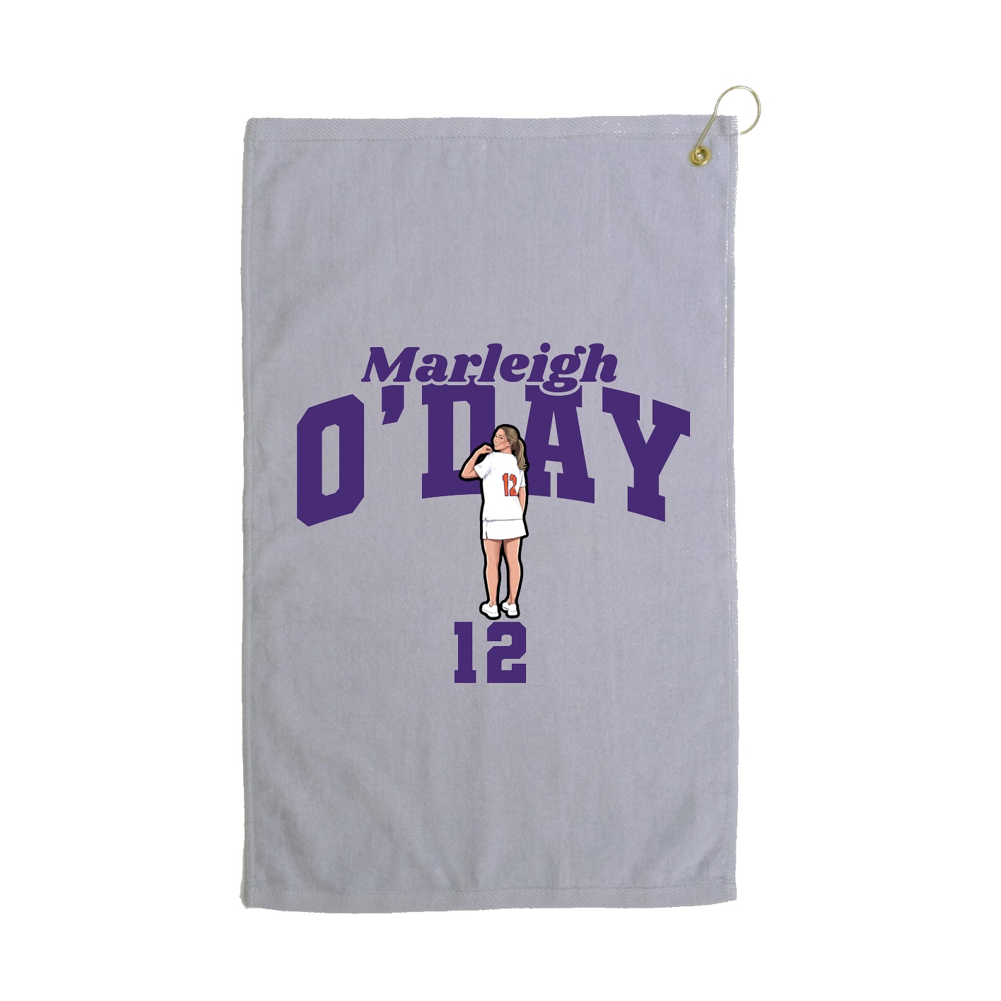 Golf Towel — Signature Arch in Grey