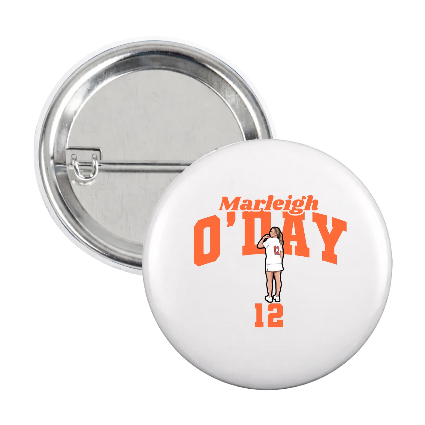 Game Day Button — Signature Arch in White