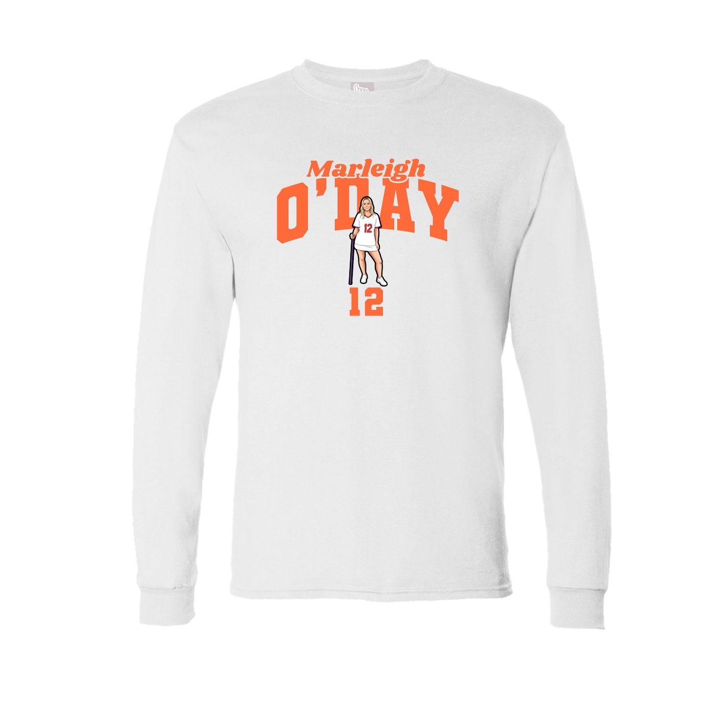 Long Sleeve Tee — Signature Arch in White