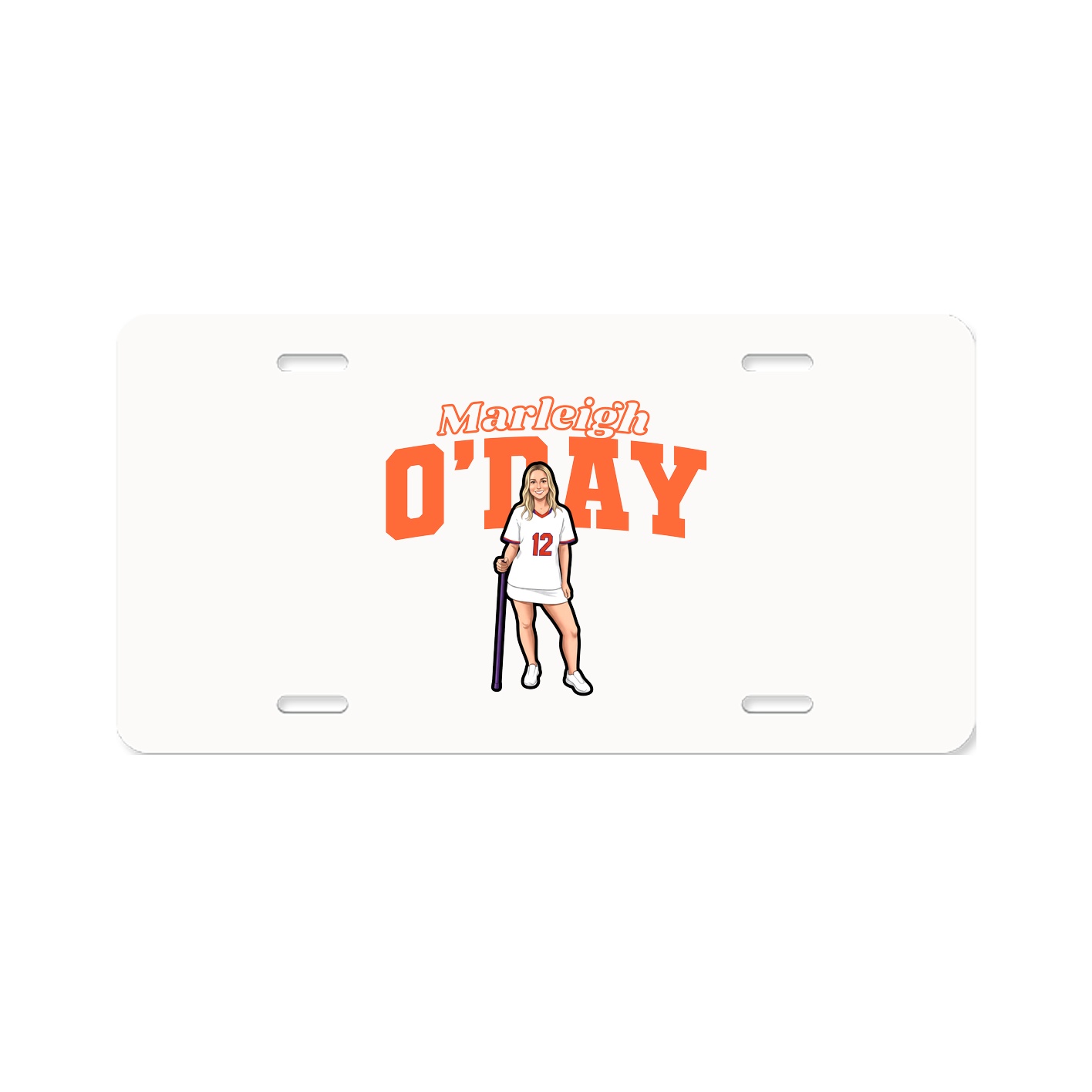 License Plate — Name Arch in Classic
