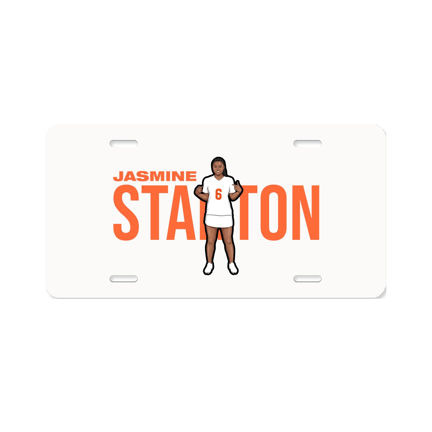 License Plate — Player Name in Classic