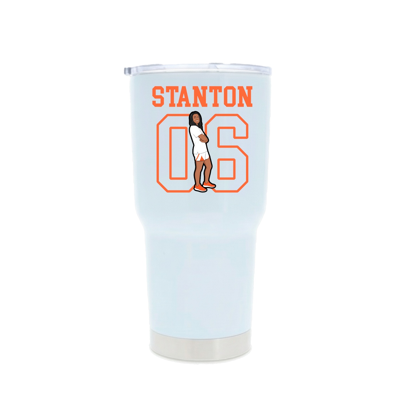 30oz Stainless Steel Tumbler — Shirsey in White