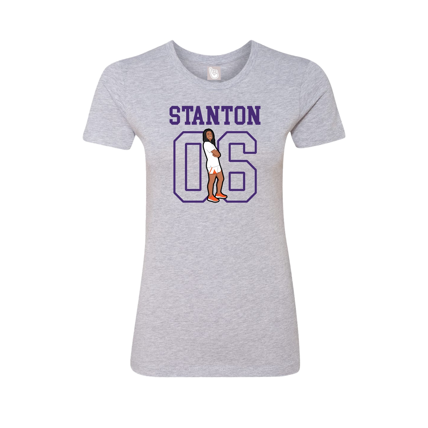 Fitted Women's Tee — Shirsey in Grey