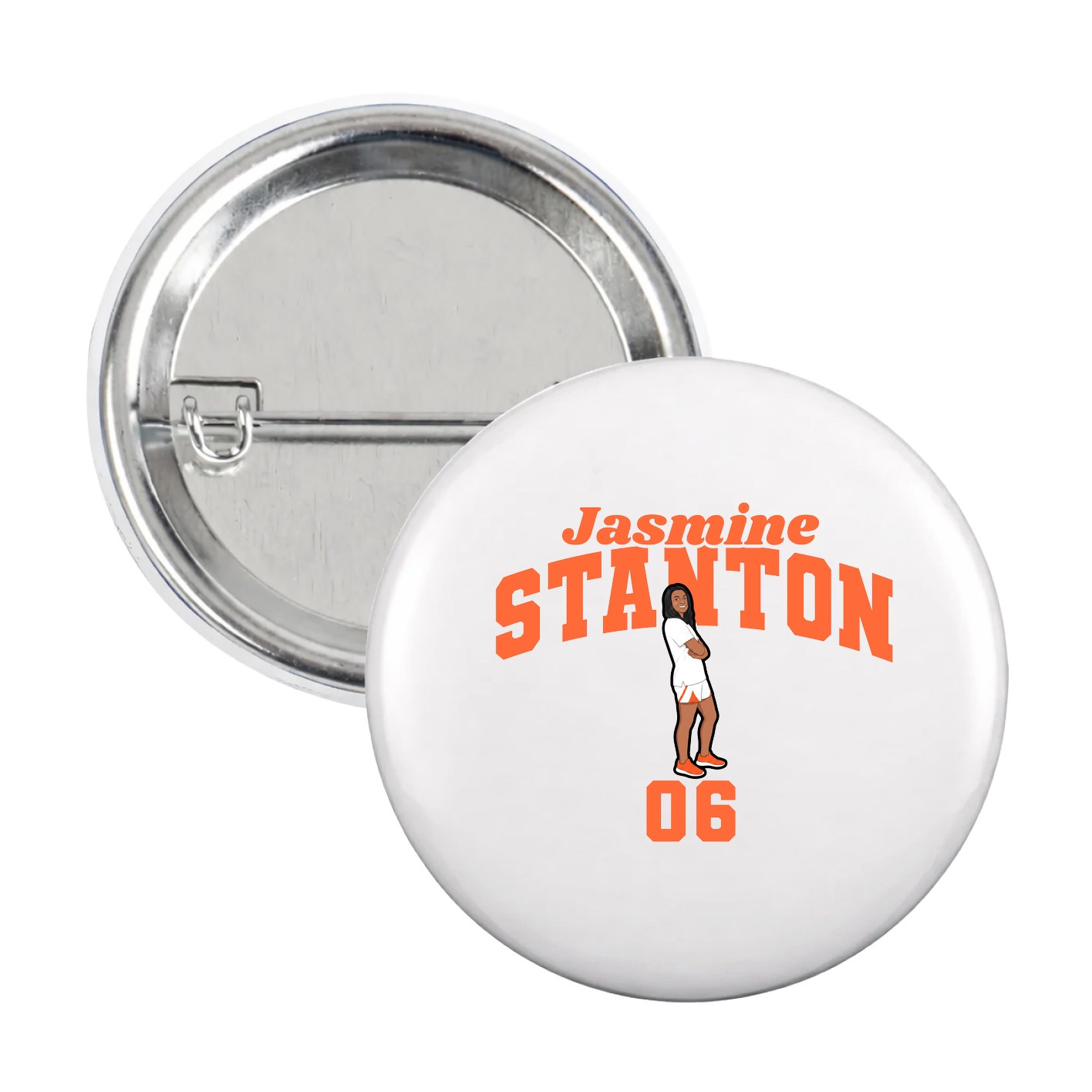 Game Day Button — Signature Arch in White