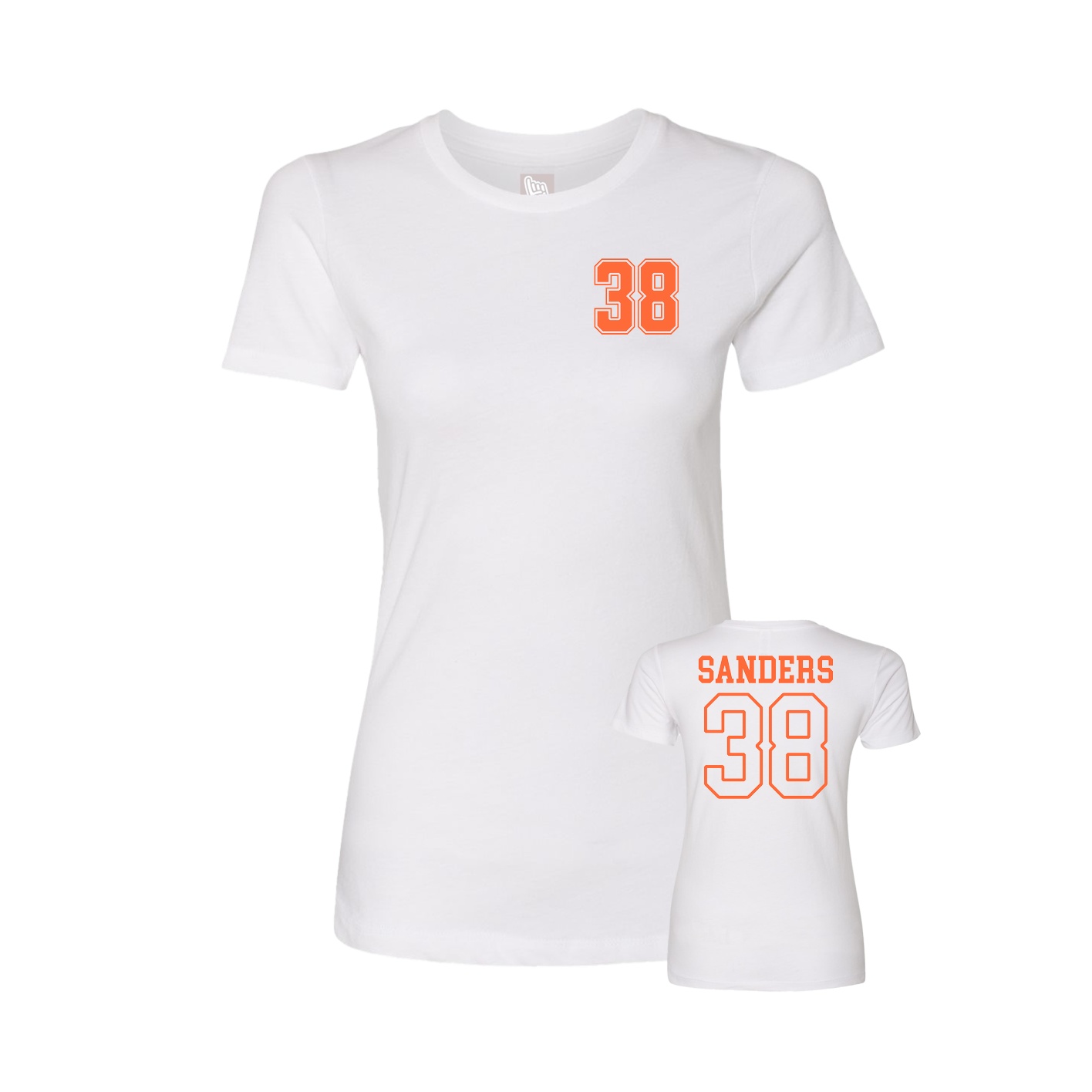 Womens Tee — Chest Back in White