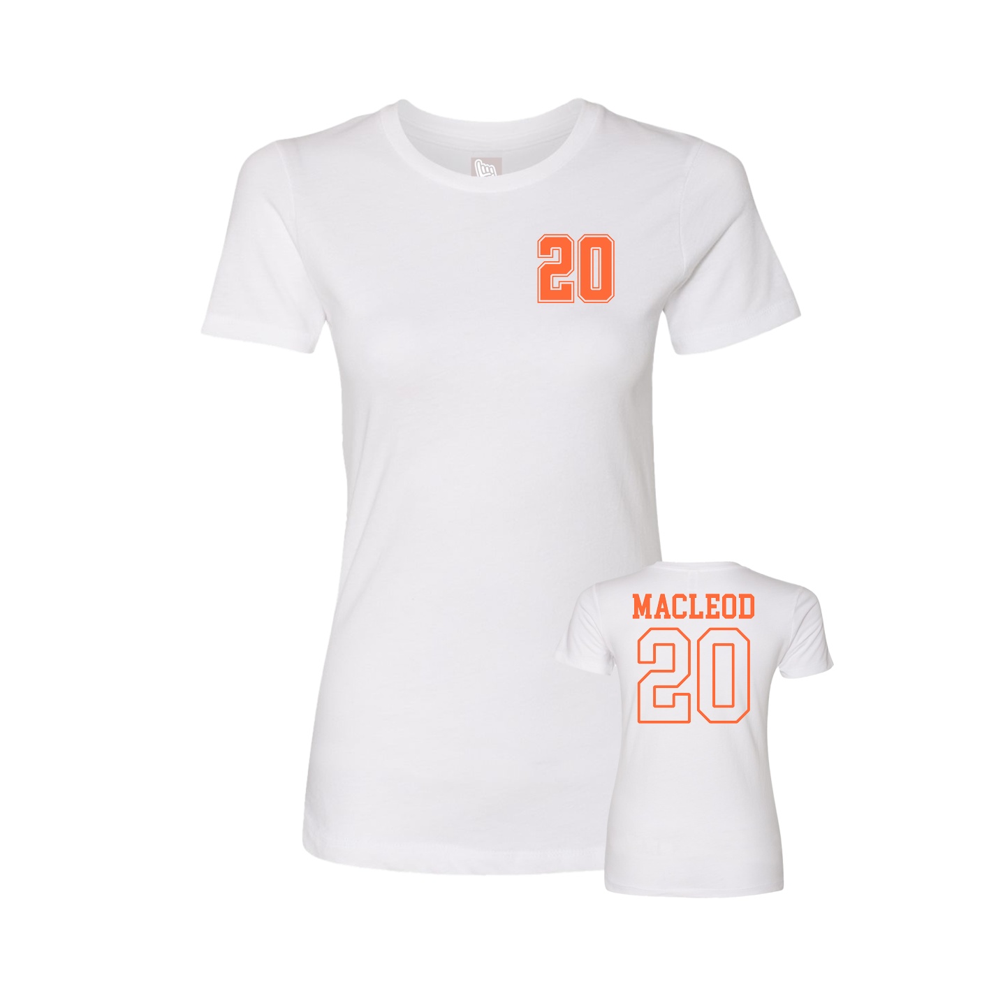 Womens Tee — Chest Back in White