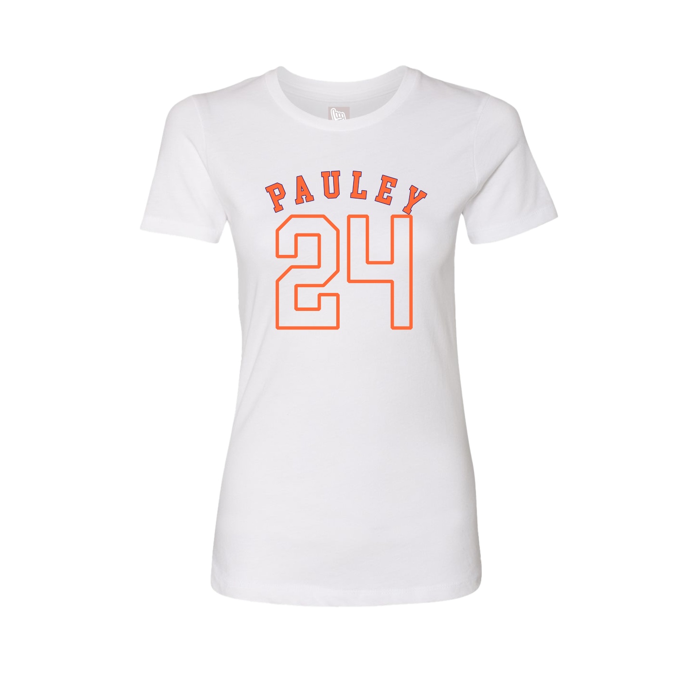 Fitted Women's Tee — Shirsey Arch in White