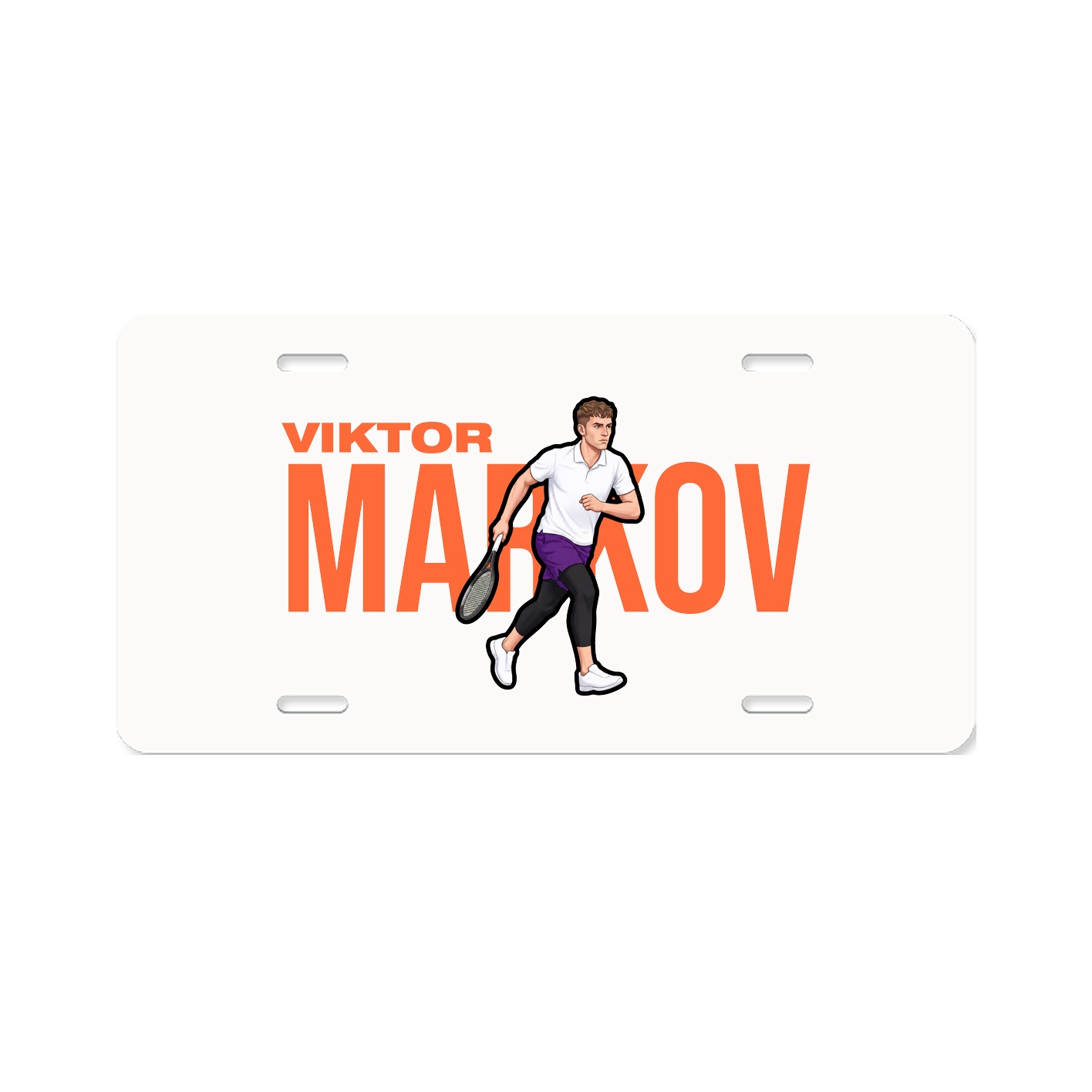 License Plate — Player Name in Classic