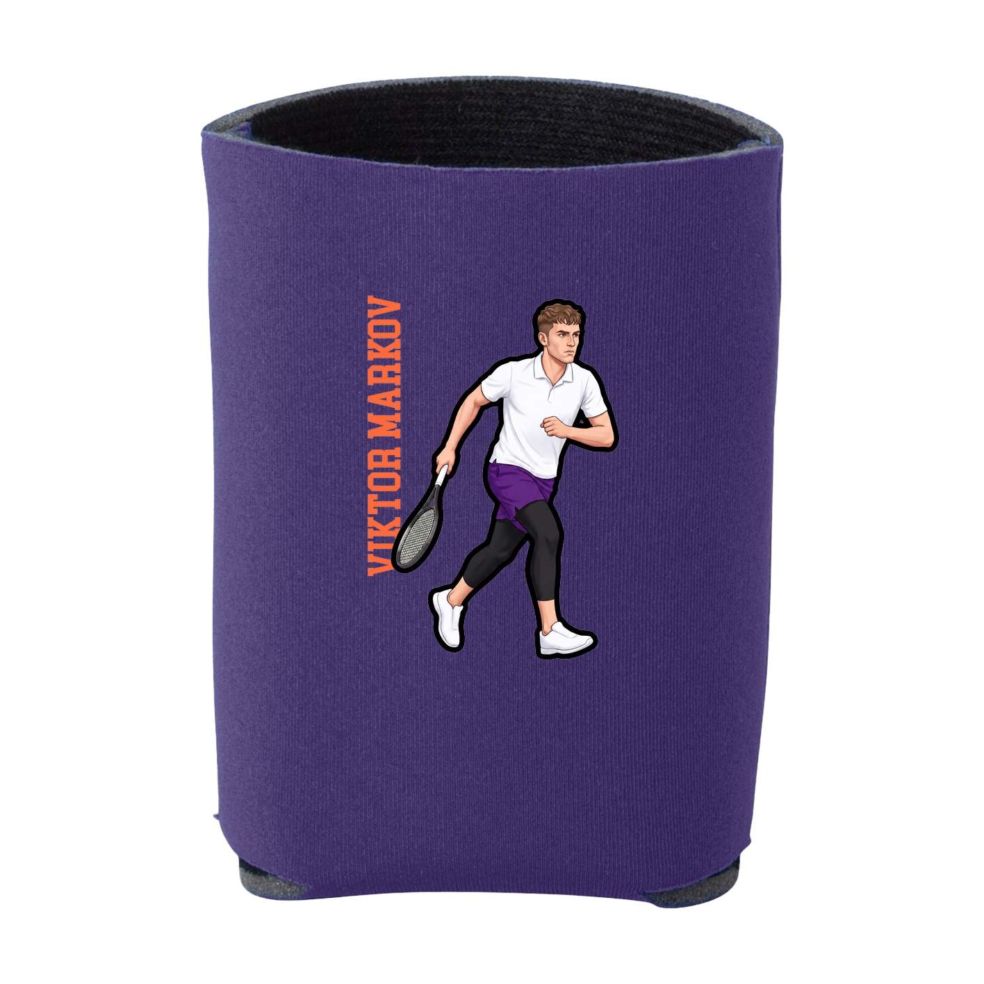 Can Holder — Name Vertical in Purple