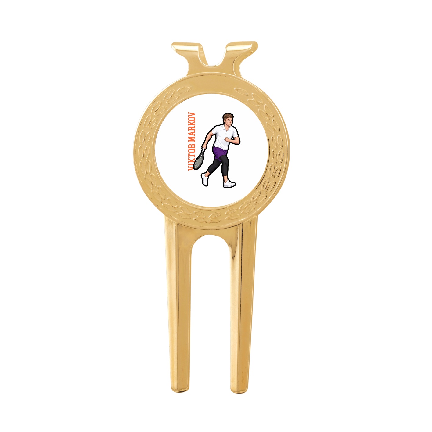 Divot Tool with Ball Marker — Name Vertical in Classic