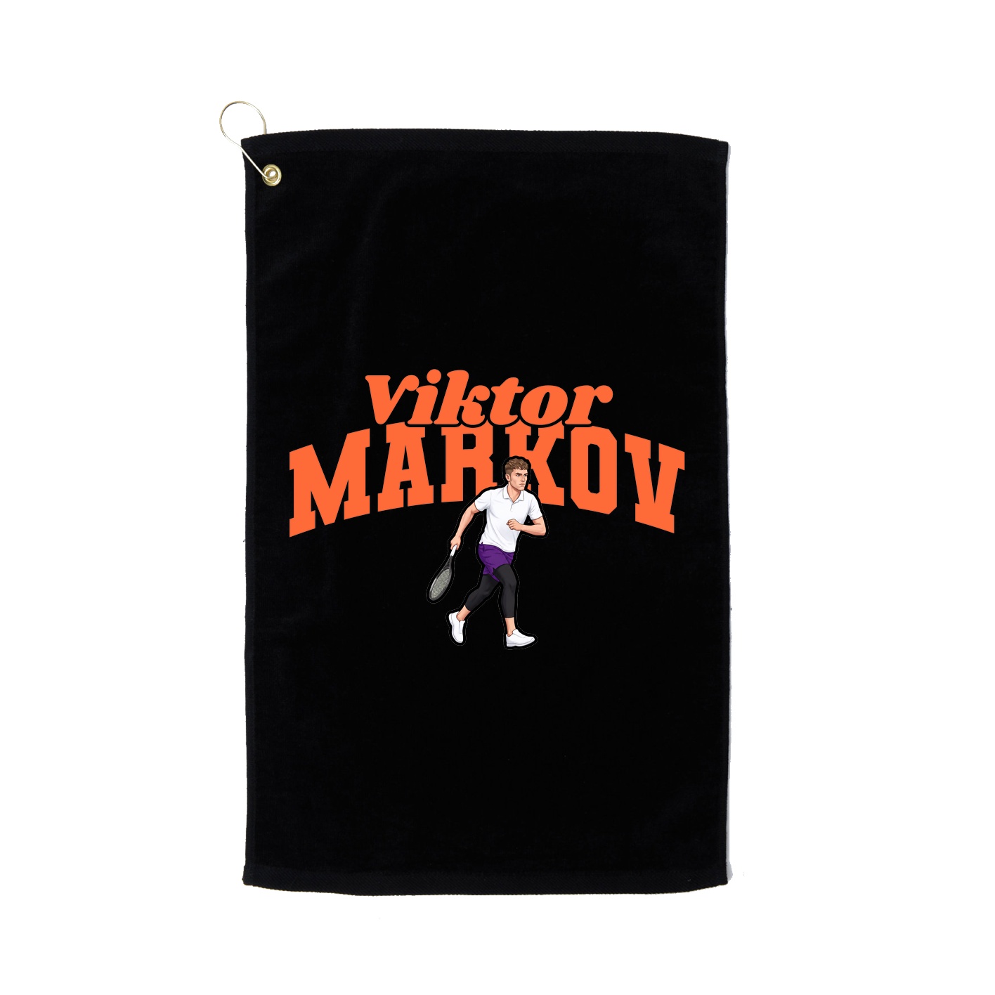 Golf Towel — Signature Arch in Black