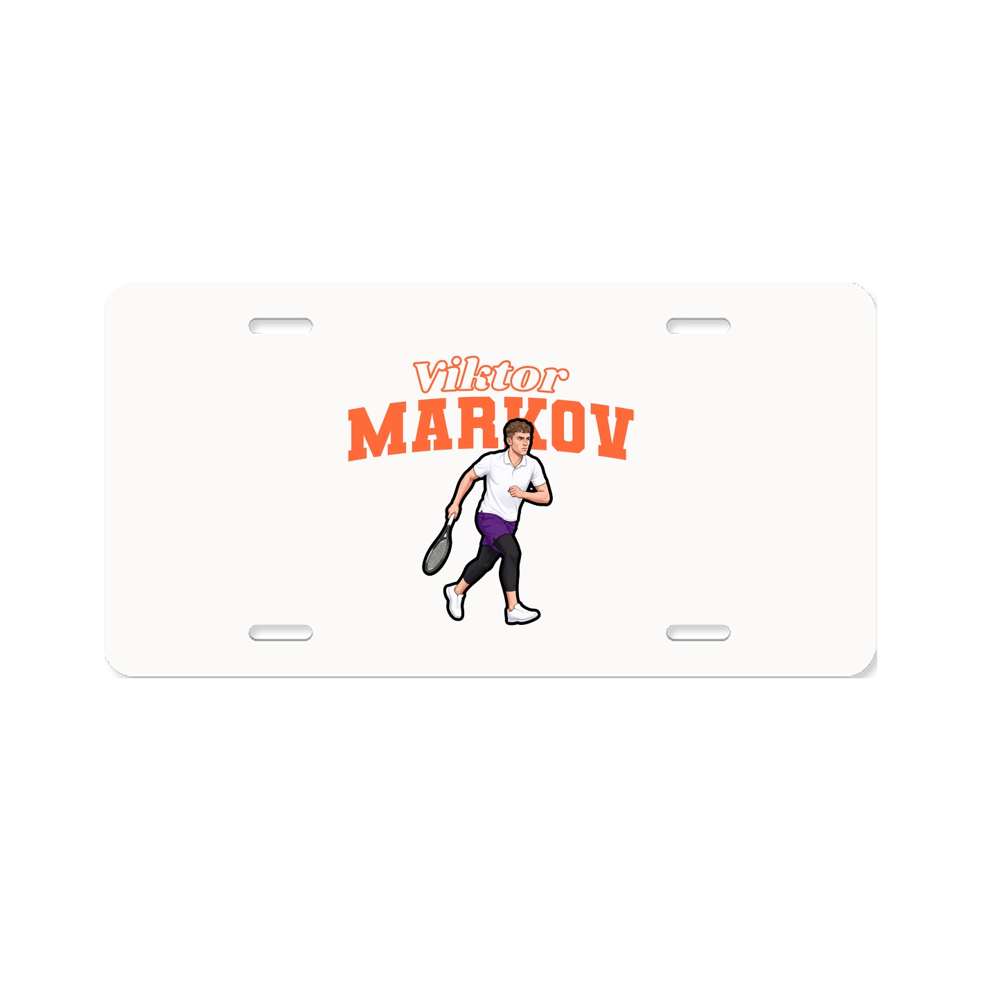 License Plate — Name Arch in Classic