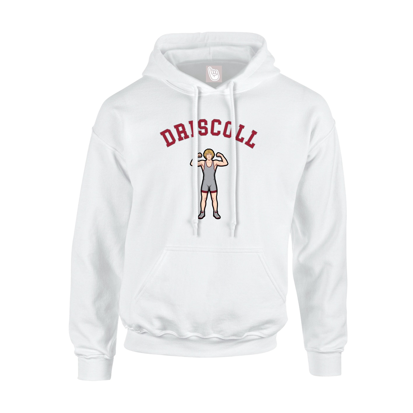 Youth Hoodie — Shirsey Arch in White