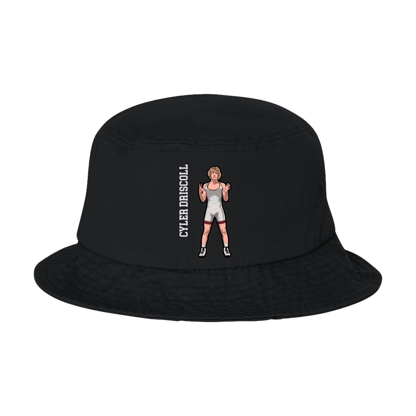 Bucket Cap — Name Vertical in Black