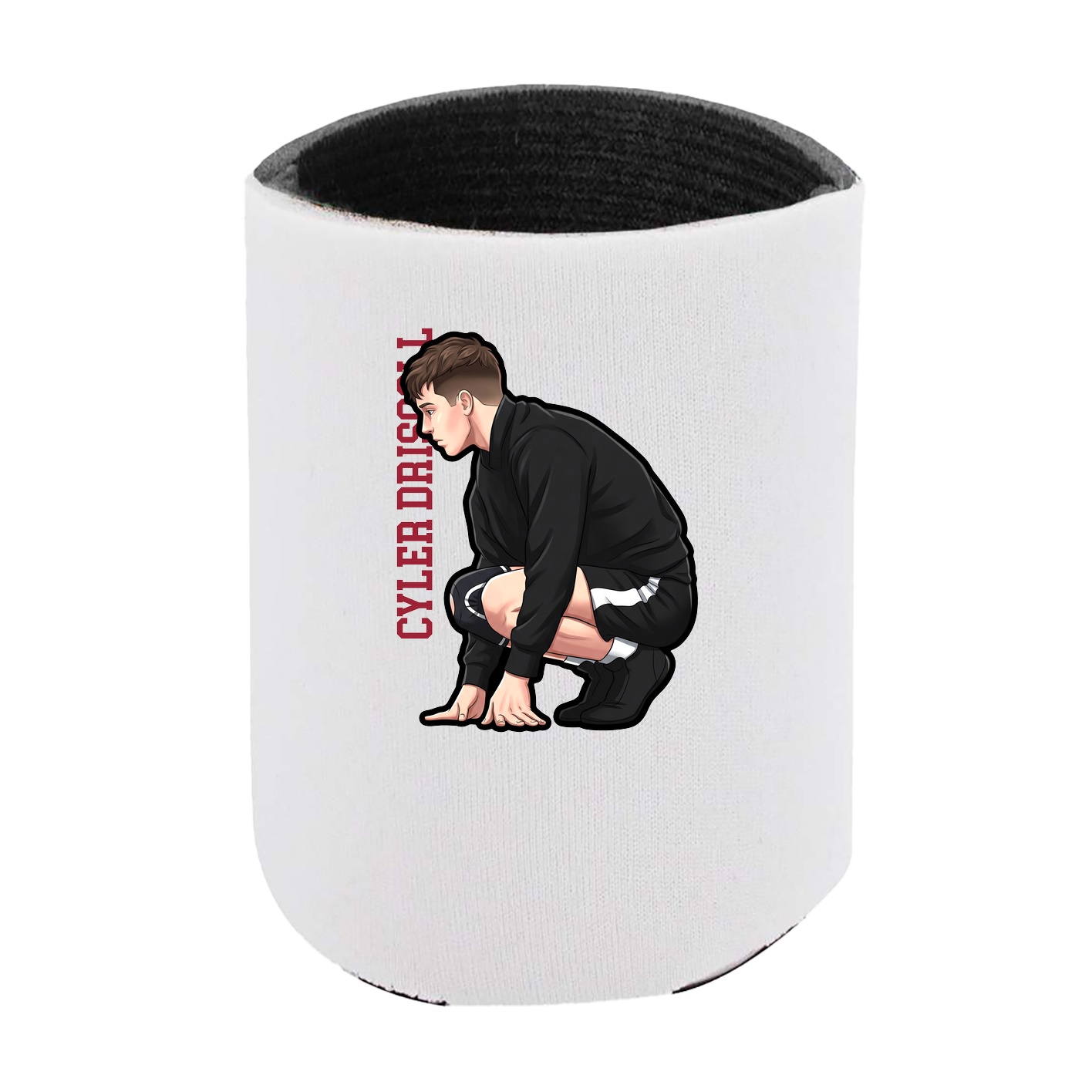 Can Holder — Name Vertical in White