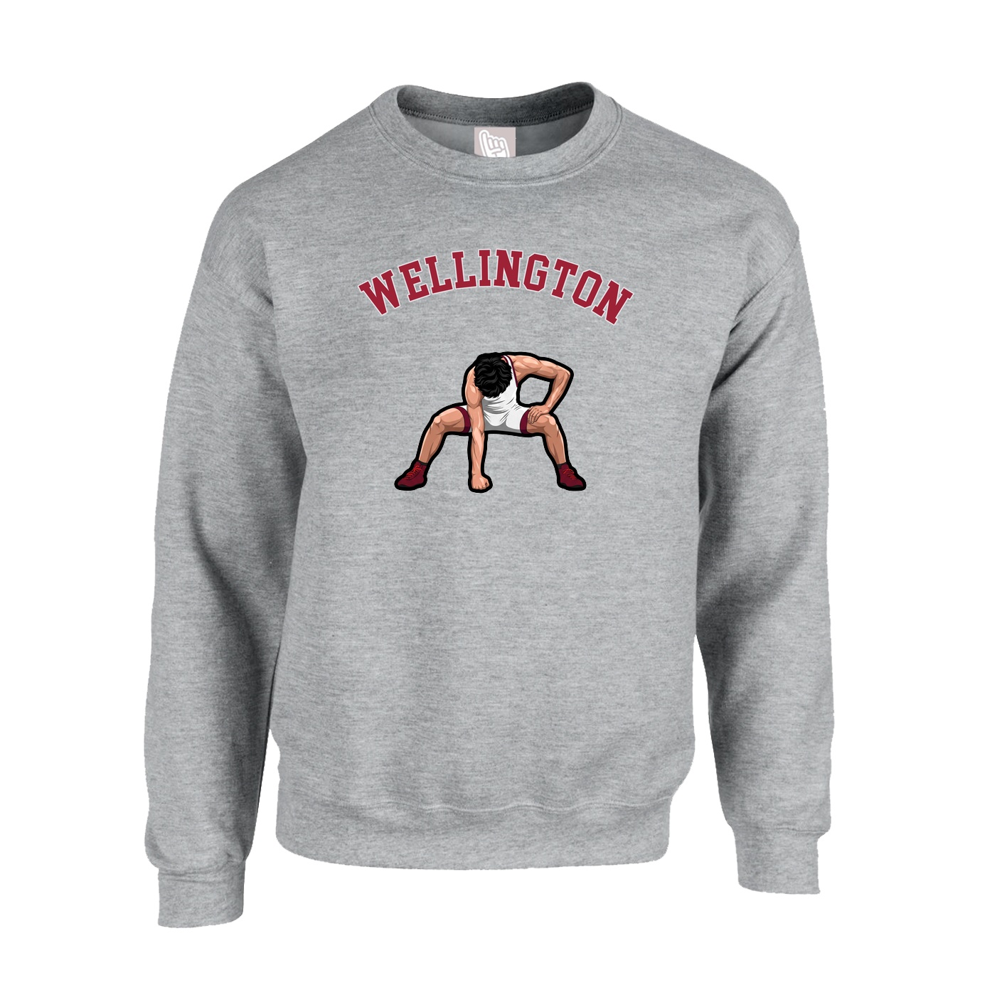 Fleece Crew — Shirsey Arch in Grey