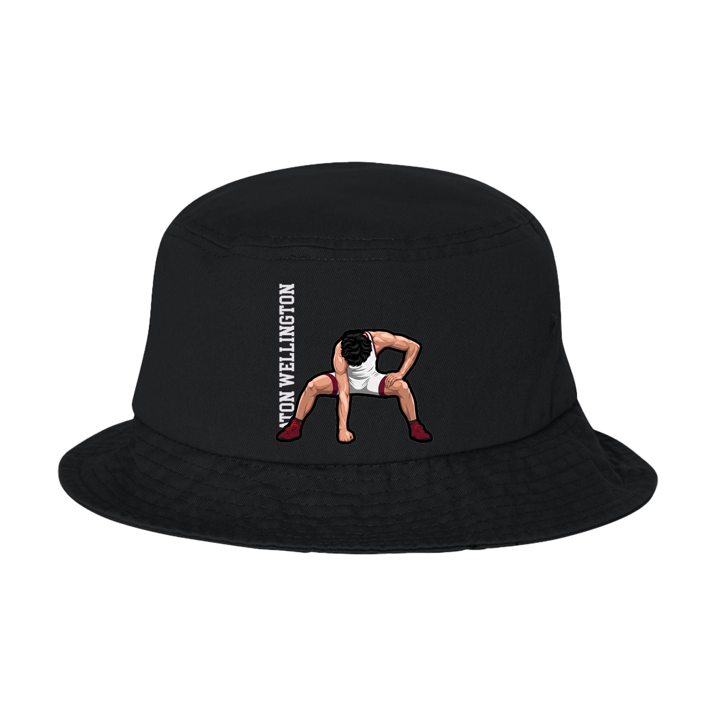 Bucket Cap — Name Vertical in Black