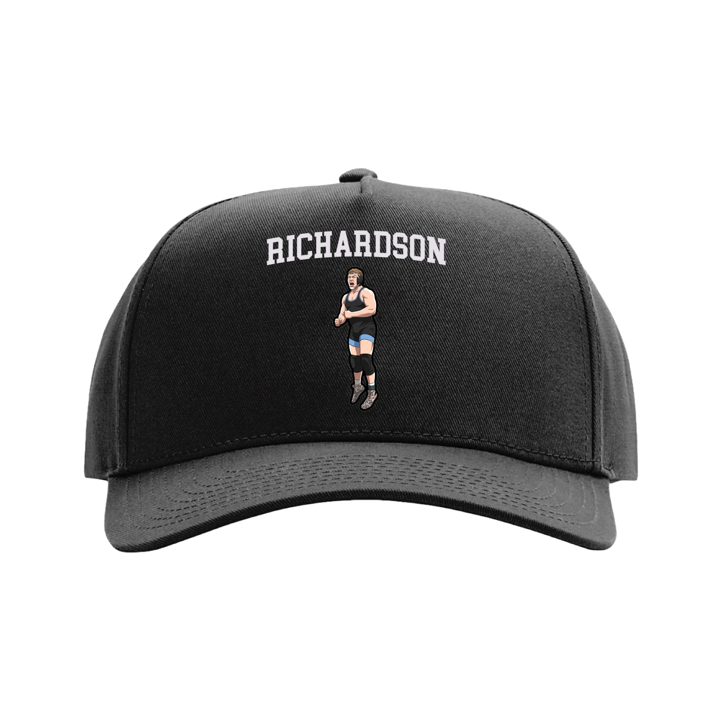 Full Fabric Five-Panel Champ Cap — Shirsey in Black
