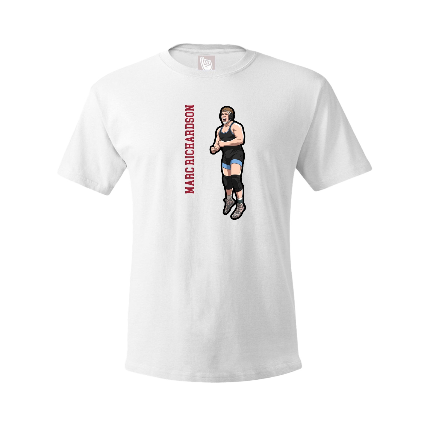 Youth Tee — Name Vertical in White
