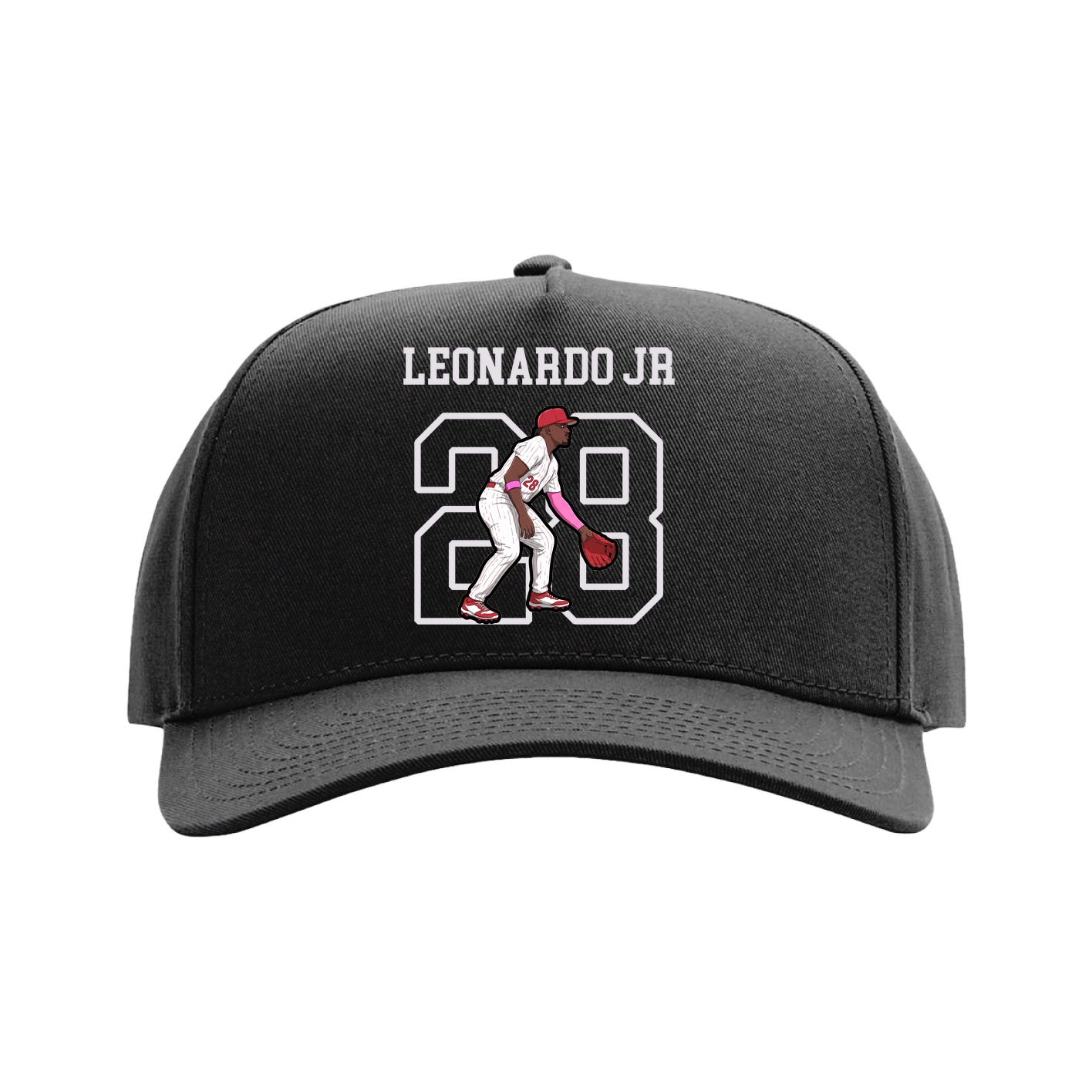 Full Fabric Five-Panel Champ Cap — Shirsey in Black