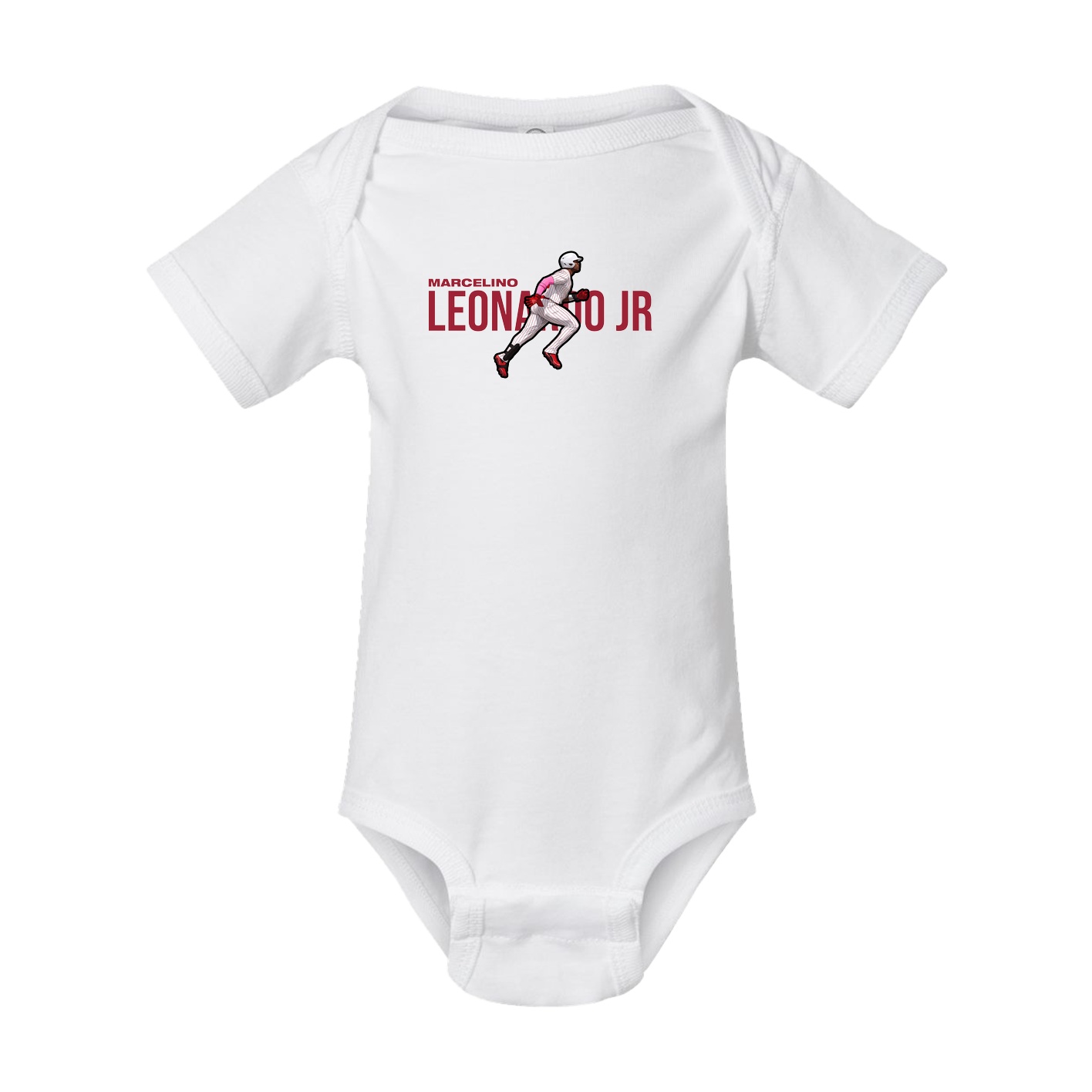 Baby Onesie — Player Name in White
