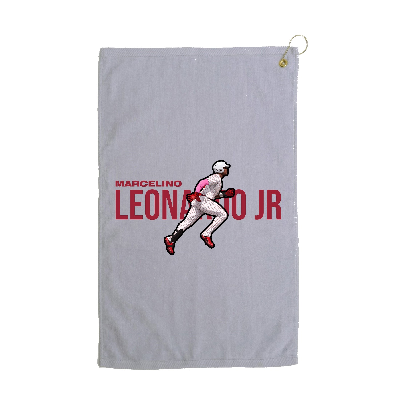 Golf Towel — Player Name in Grey
