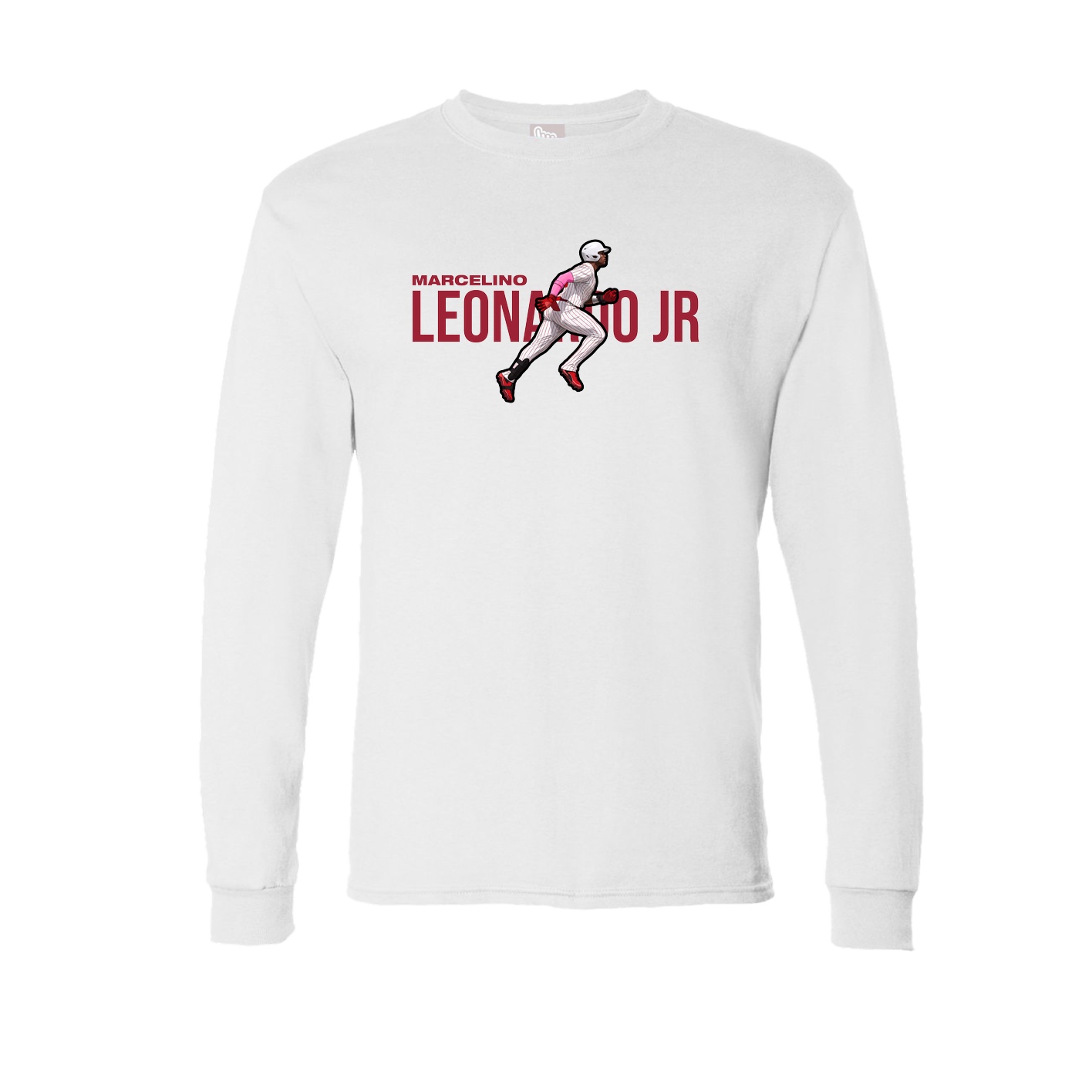 Long Sleeve Tee — Player Name in White