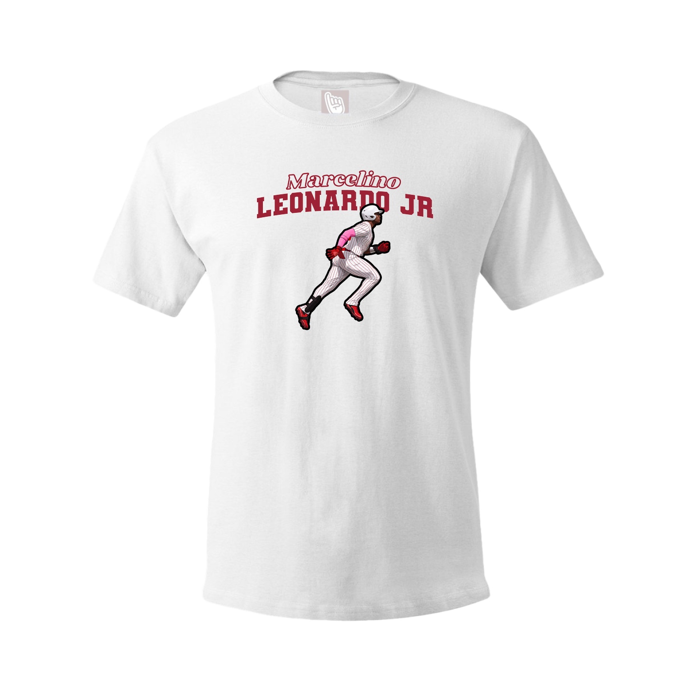 Youth Tee — Name Arch in White