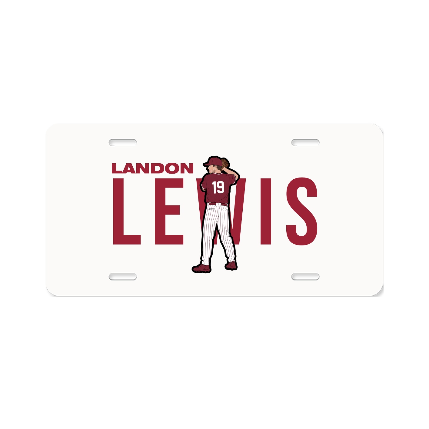 License Plate — Player Name in Classic