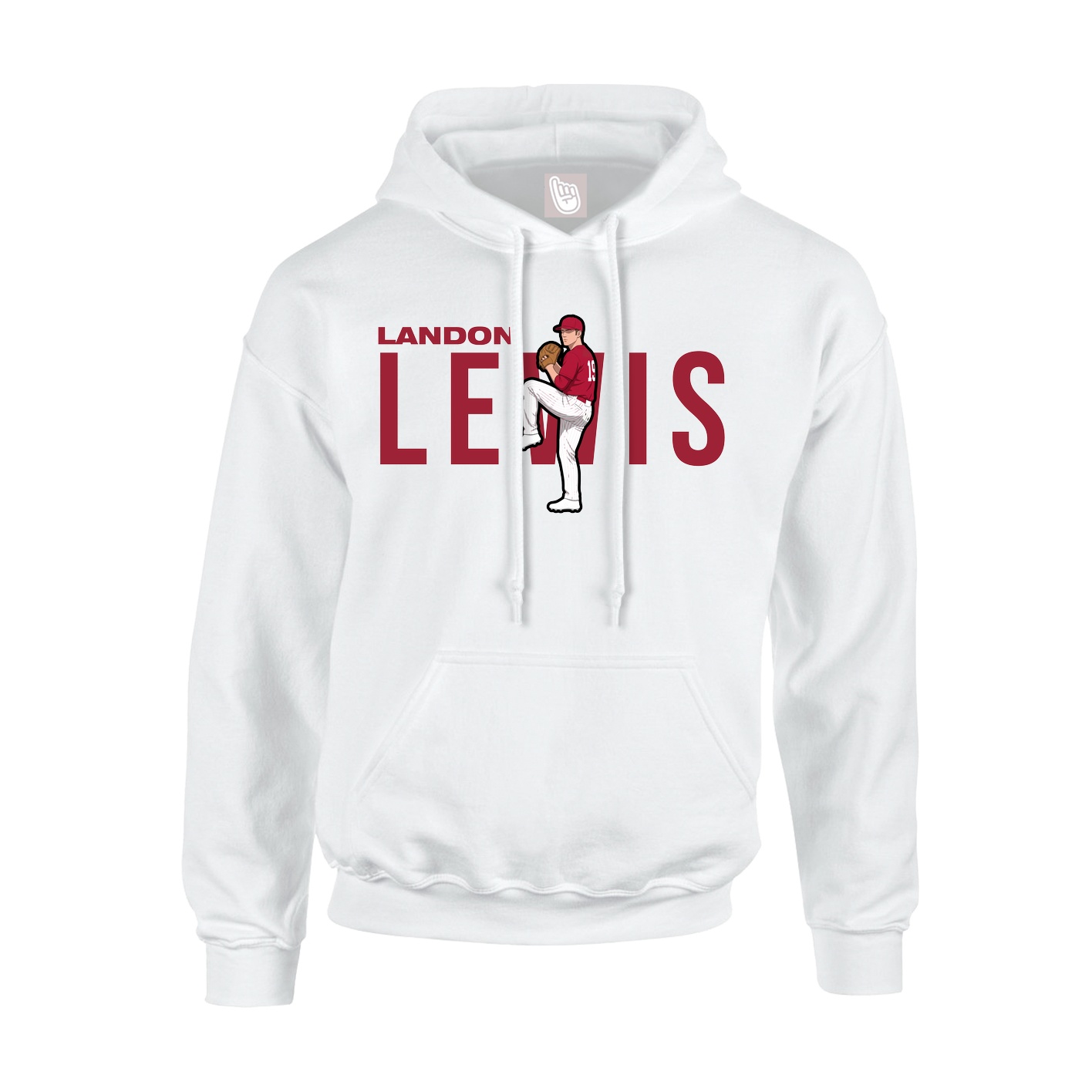 Youth Hoodie — Player Name in White