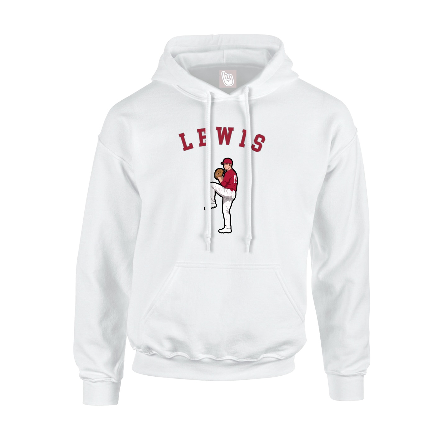 Youth Hoodie — Shirsey Arch in White