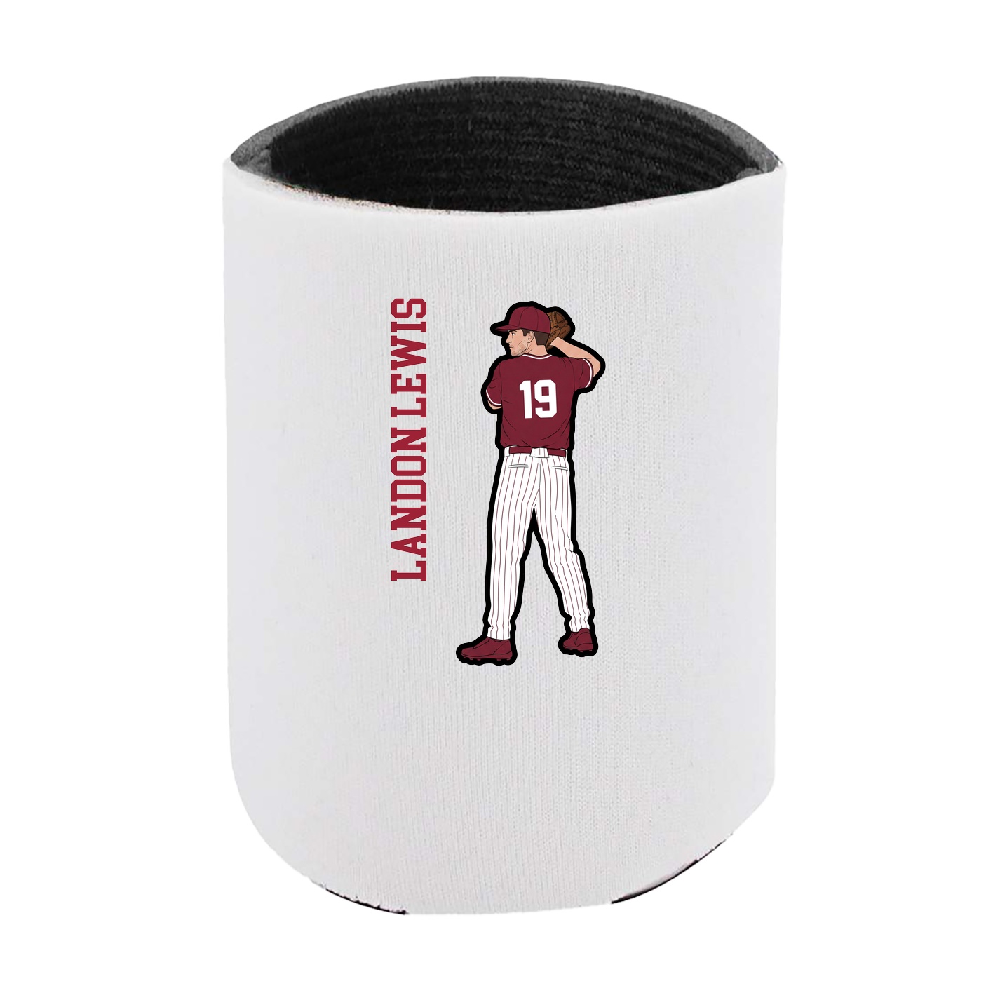 Can Holder — Name Vertical in White
