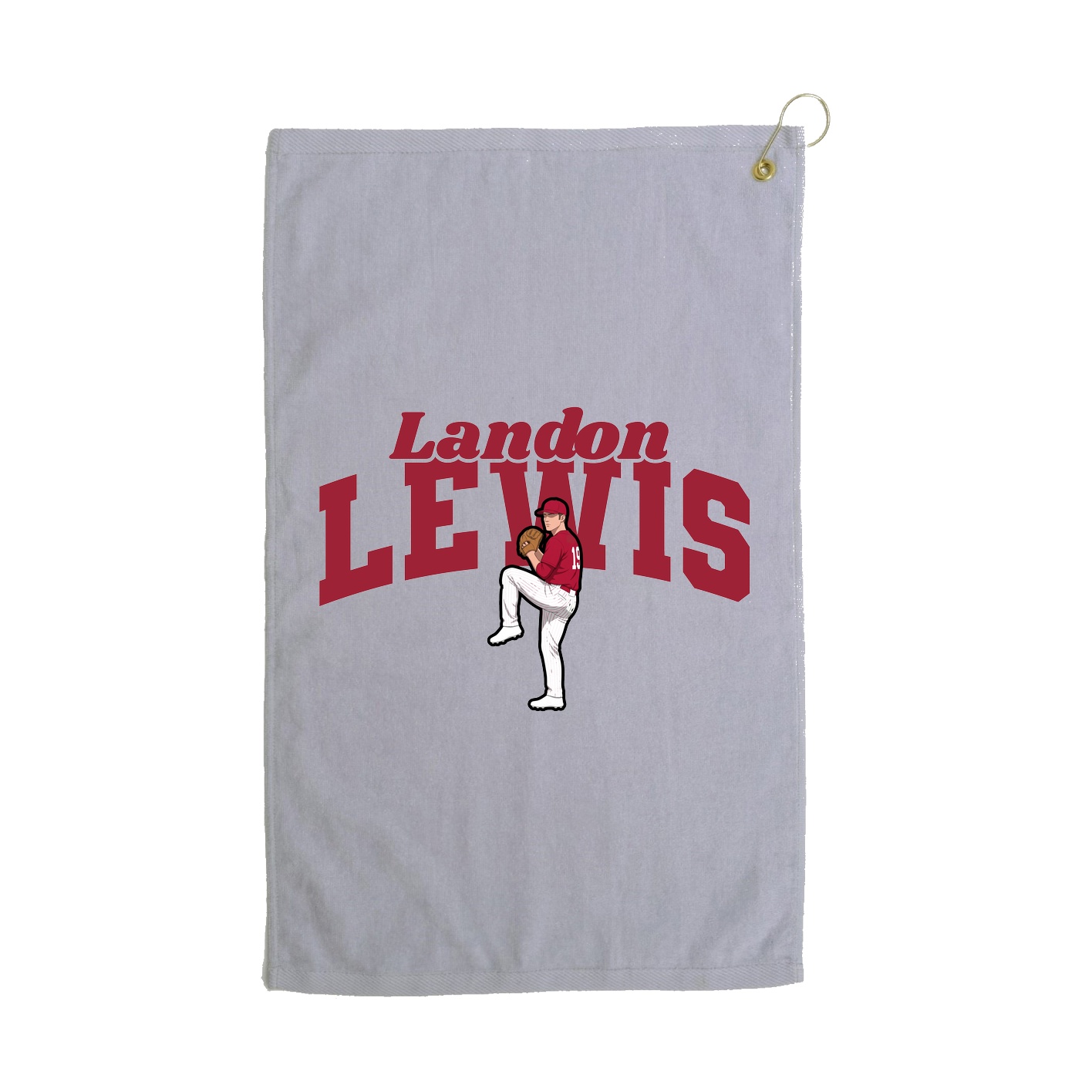 Golf Towel — Signature Arch in Grey